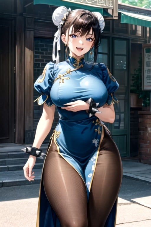 Large Ass, Cute, Chun Li (street Fighter) Shemale AI Porn