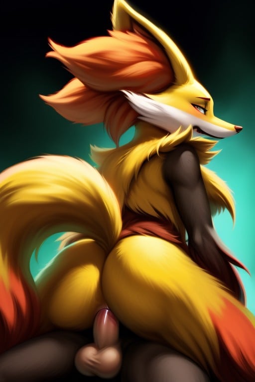 Red, Legs, And Thighs With No Fur On It And Viewer Can See Delphox Bouncing Penis And Balls No Fur Or Tail In The Way Of Viewer Cumming Delphox Penis Flopping Around During Sex Pornografia peluda com IA