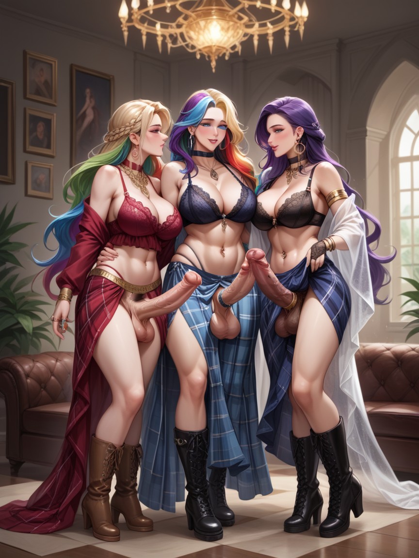 Biting, Chest Hair, Thong Hentai AI Porn