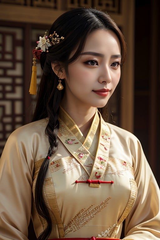 Italienne, Gros Seins, Hanfu ChinoisPorno IA Furry