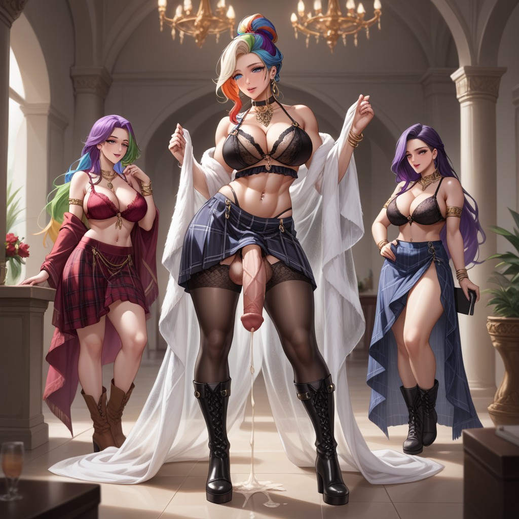 Belly Dancer, Heterochromia, Love Hentai AI Porn