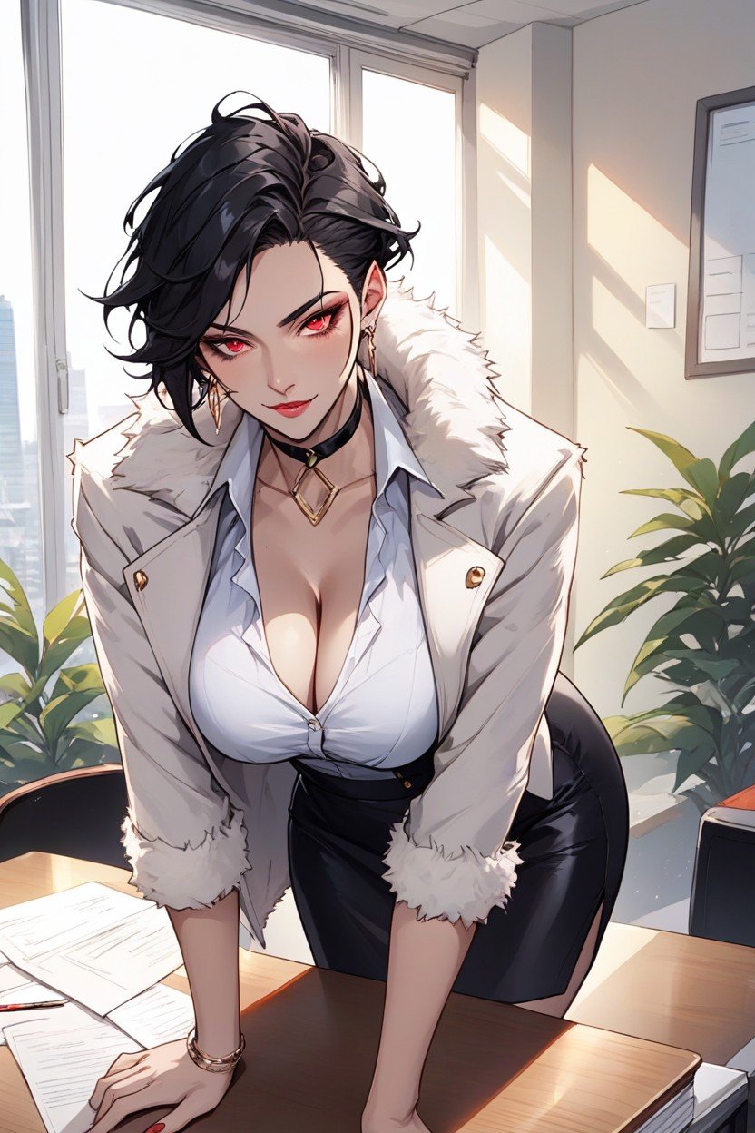 Fuzzy Fur Coat, Massive Ass, Black HairPorno AI