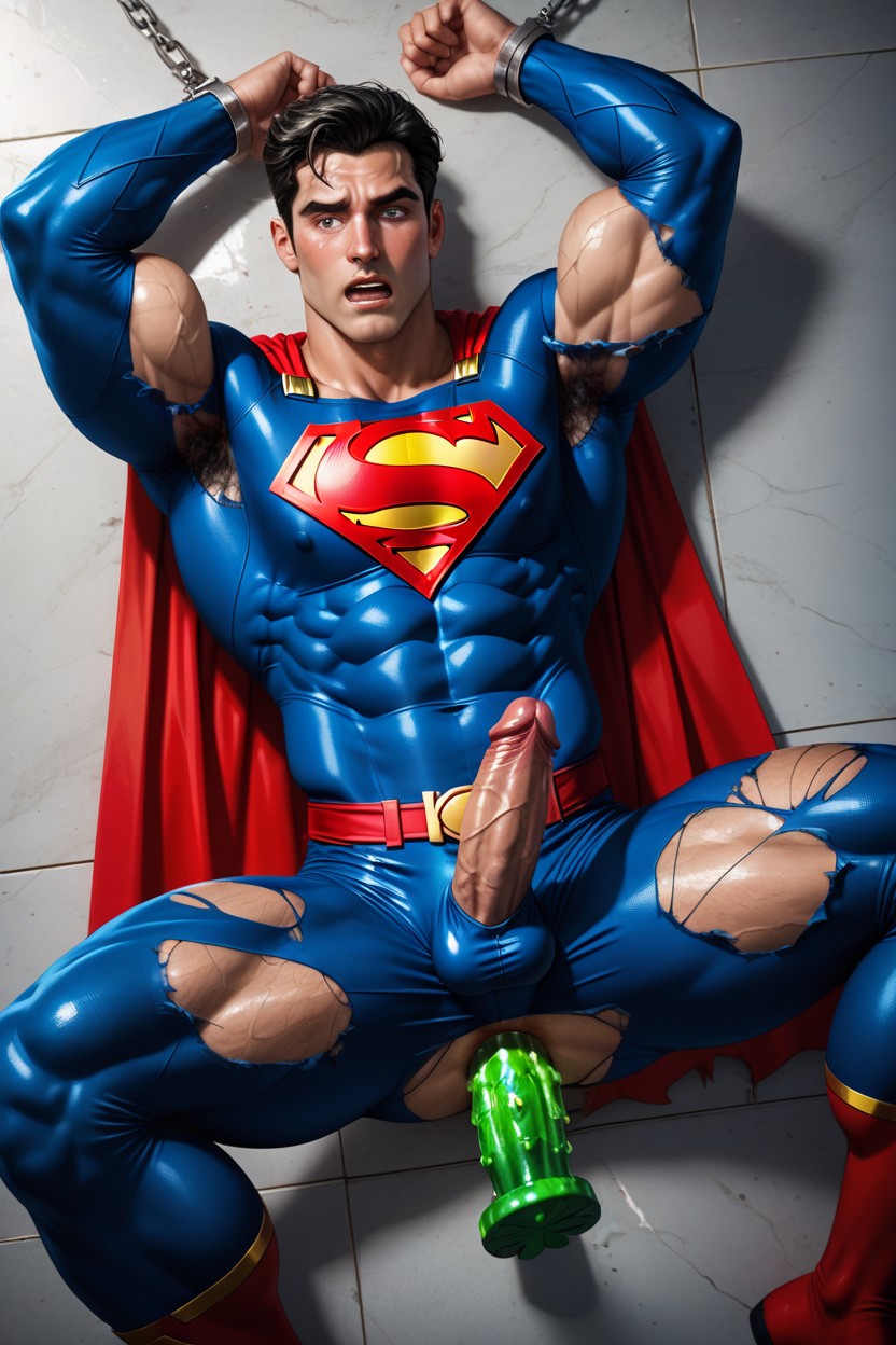 Shocked, Top Down, Legs Open AI Gay Porn