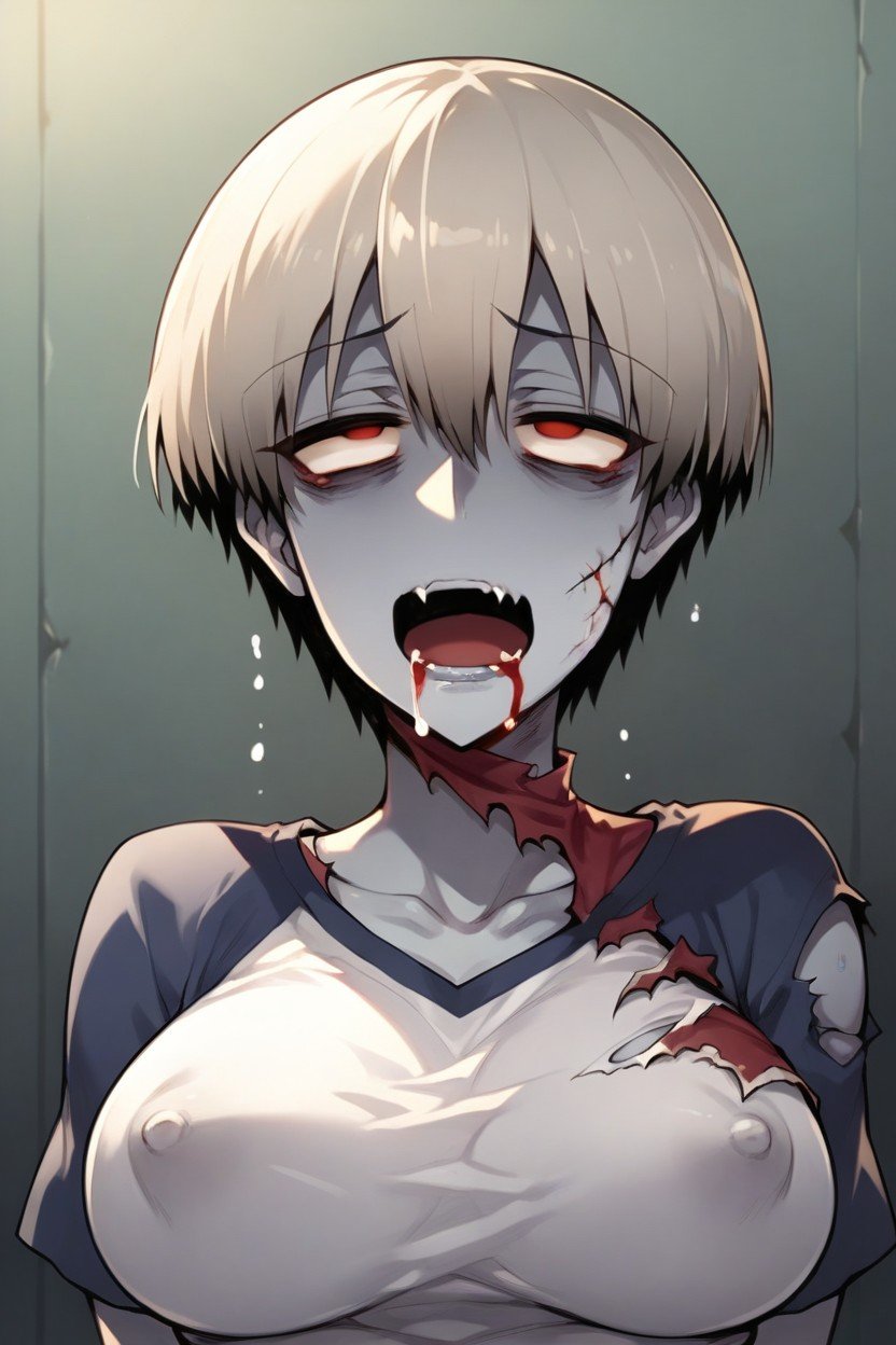 Drooling, Tsuki Uzaki, Zombie WomanAI 포르노