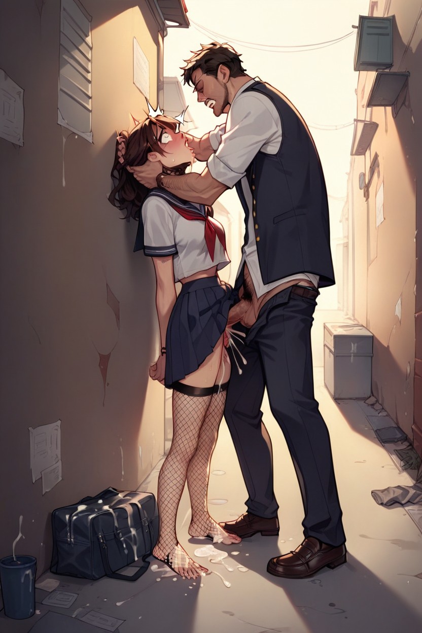 Brunette, Alley Way, TearsAI黃片