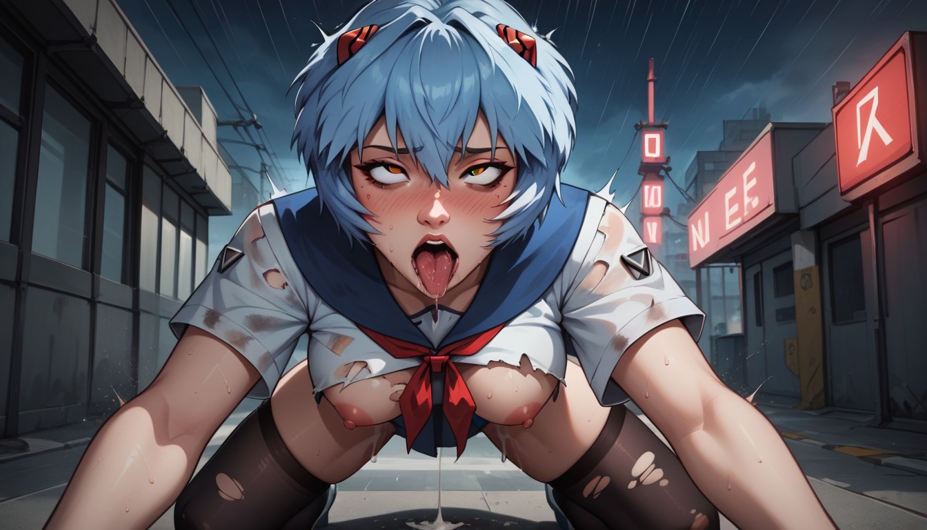 Ahegao, On Female, Ultra Detailed Legs Hentai AI Porn