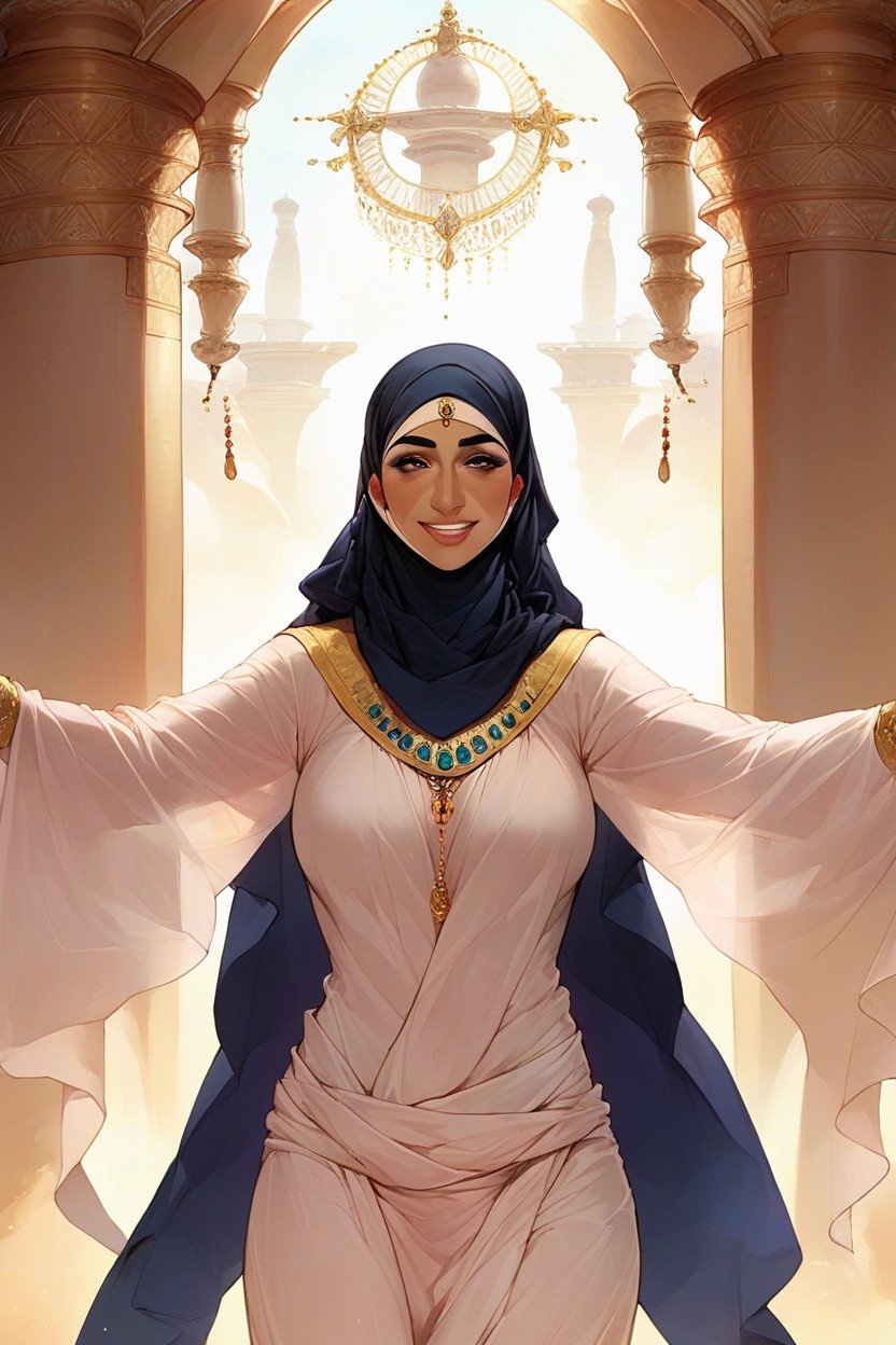 Smiling, Delgada, Arabian PalacePorno AI Hentai