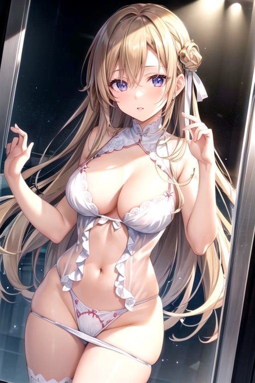 Asunasao, Press Breasts Against The Glass, Against GlassPorno IA Hentai