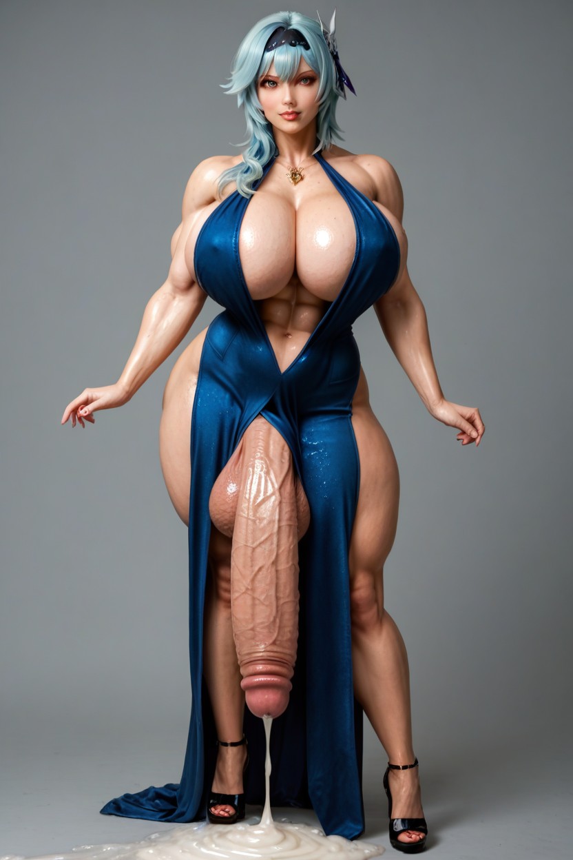 Gigantic Black Cock, Bright Eyes, Eula From Genshin Impact Porno IA transsexuelle