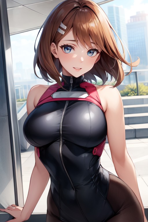 Plano Mediot, Often Reflecting Her Optimistic And Caring Personality Ochaco Wears A Pink And Black Hero Costume With A Bodysuit Design That Enhances Her Ability To Manipulate Gravity With Her Quirk Her Bubbly And Determined Nature Is Contrasted By Her Strong Sense Of Justice And Drive To Become A Pro Hero, SosténPorno AI Hentai