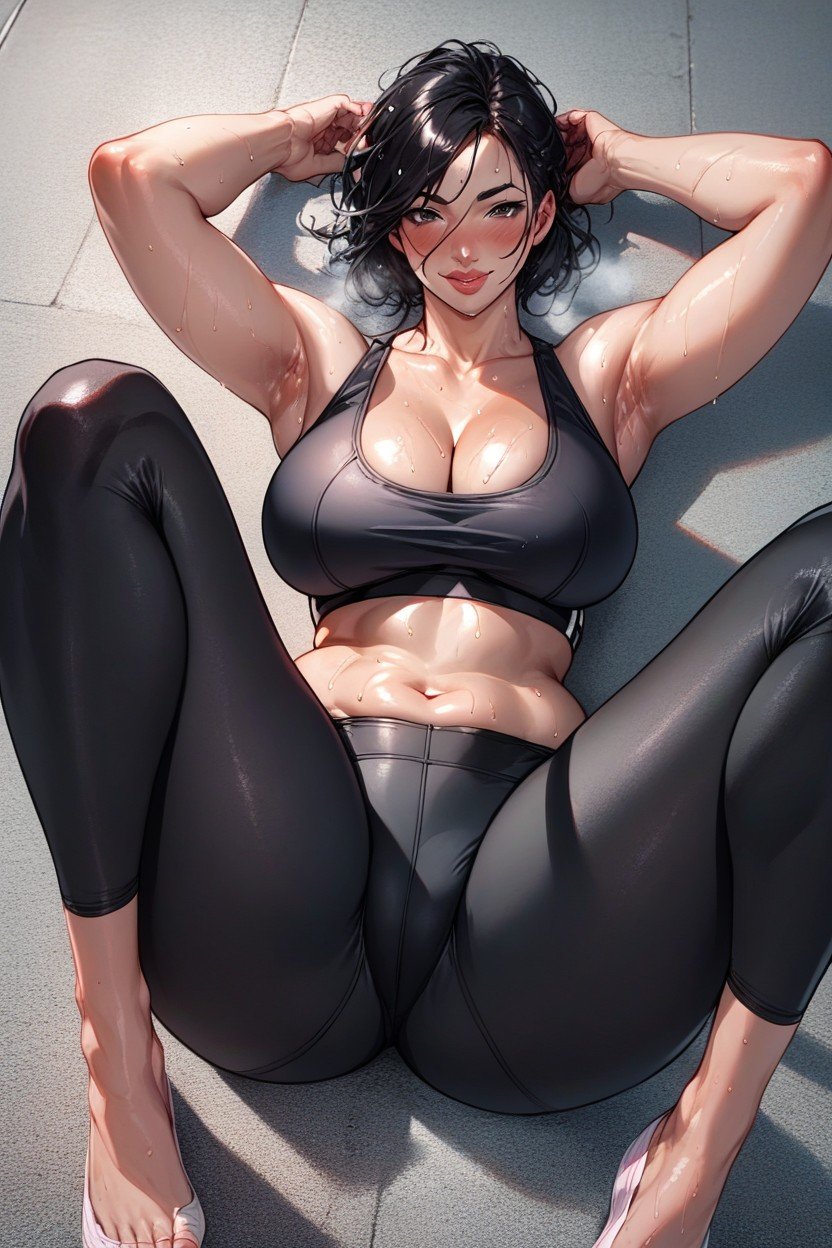 Sweaty, Thick Thighs, Extremely Plump LipsAI黄片