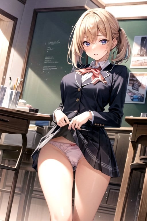 Fingers Per Hand, School Uniform, HandjobPorno IA de transexuales