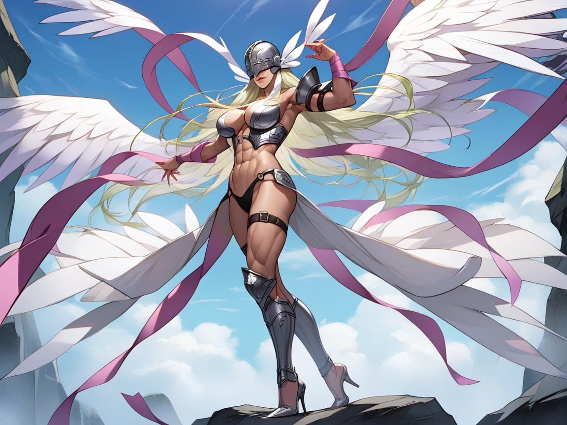 Full Armor, Angewomon, Random Pose Pornografia de IA