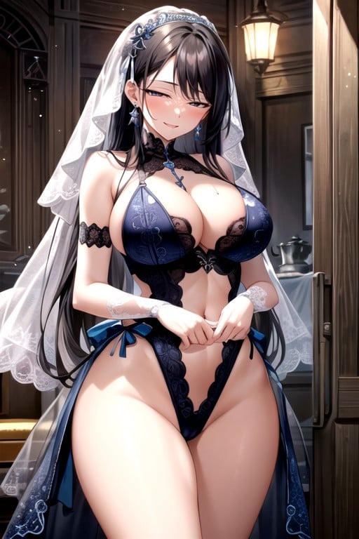 Caliente, Culo Grande, Vestido De BodaPorno AI Hentai