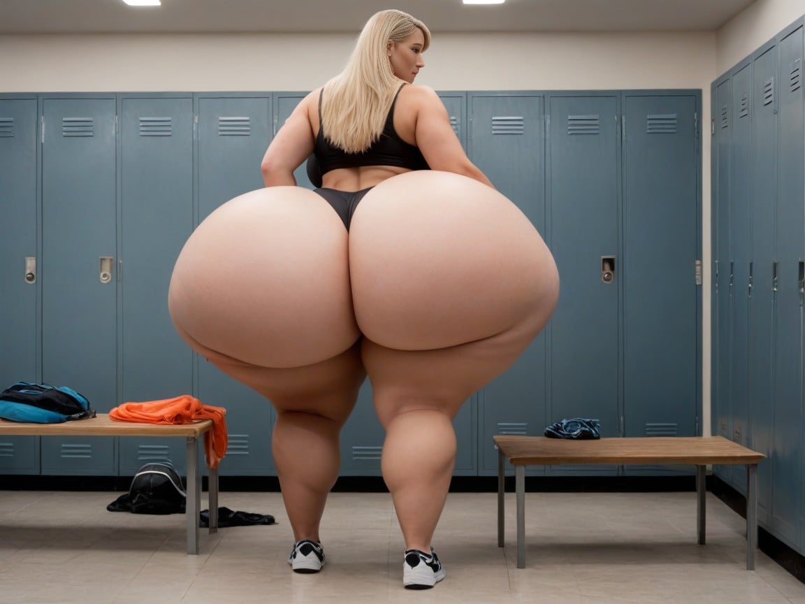 Franja, Disproportionately Large Butt, Ghetto Booty Pornografia peluda com IA