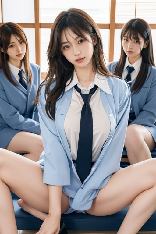 Japonesa, Uniforme Escolar, 18 Pornografia de IA