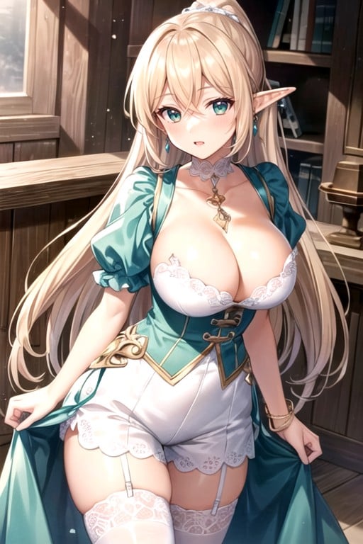 Arms Together, Leafa (sword Art Online), Pink Eyes AI Porn