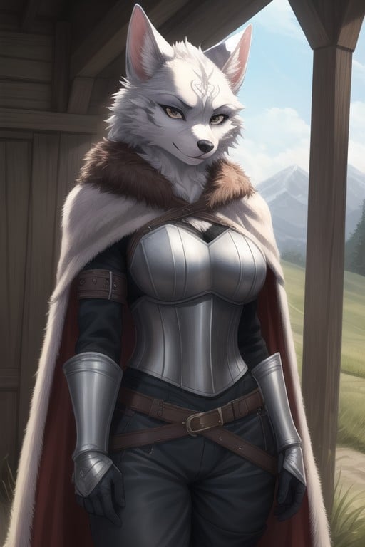 Armor, Cape, Fur Coat Furry AI Porn