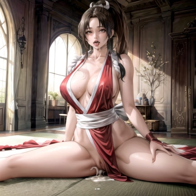 Muscular, Mai Shiranui (the King Of Fighters), Surreal AI Porn