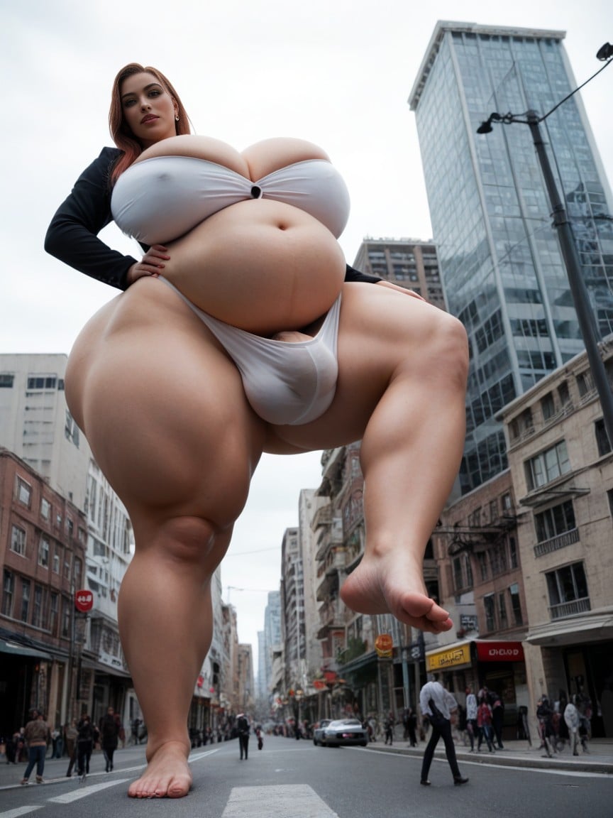 Underwear Tight Underwear Bulge Hyper Crotch Bulge Penis Bulge In Panties Hyper Cock Massive Penis Bulge, Extremely Large Ass, Giantess Furry AI Porn