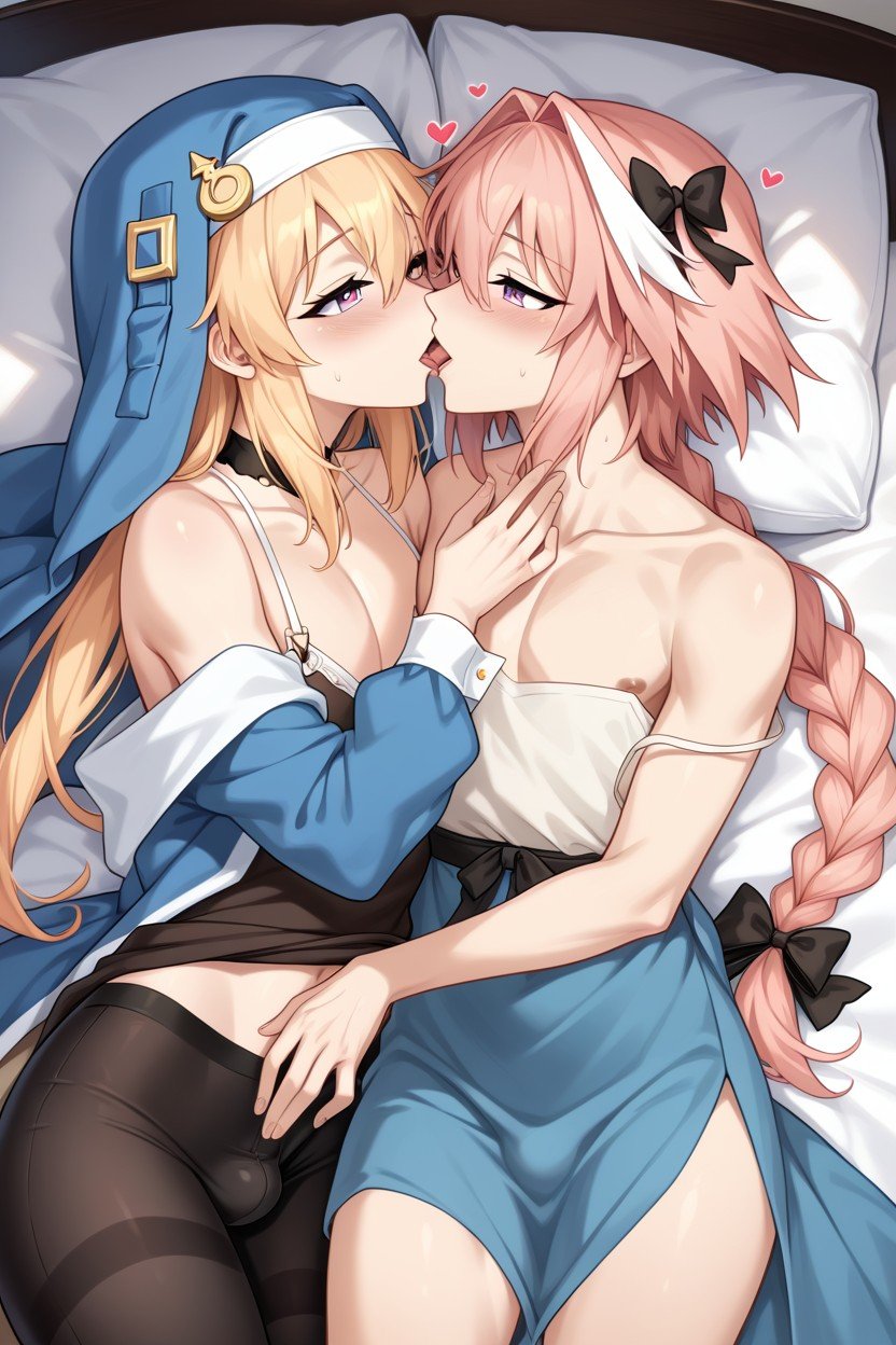 ベッド, Astolfo, Gay KissAIポルノ