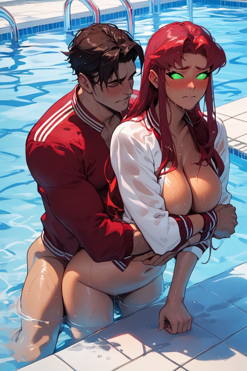 Sweaty, In Pool, DayAIポルノ