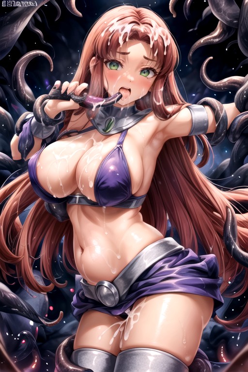 Hyper Drool, Ultra Extremely Excessively Obese, Starfire (justice League)Porno AI