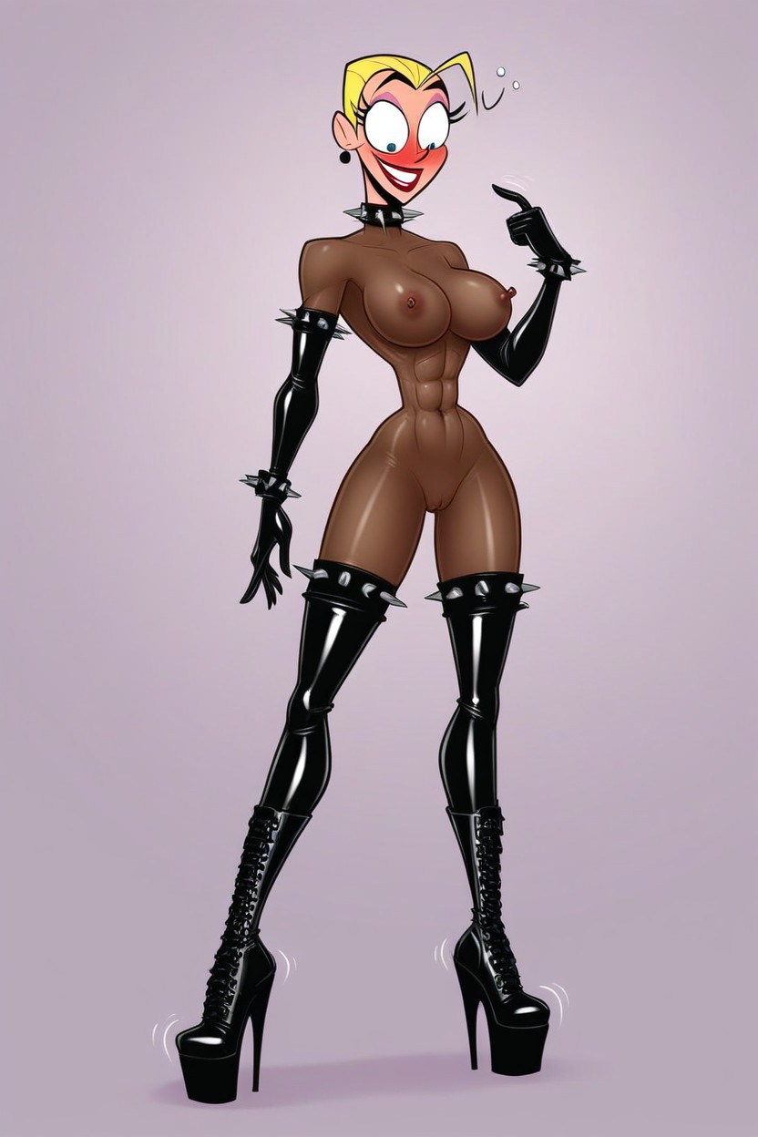 Form Fitting Clothes, Smile, Skinny AI Porn