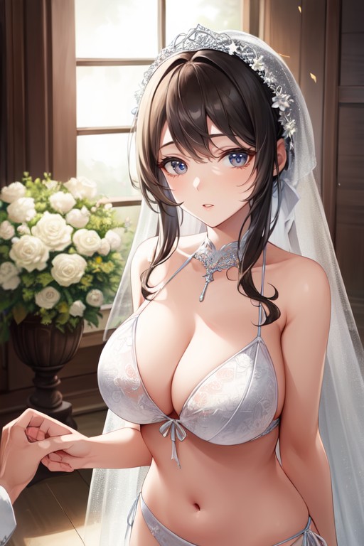 ウェディングドレス, 結婚式, ビキニAIポルノ