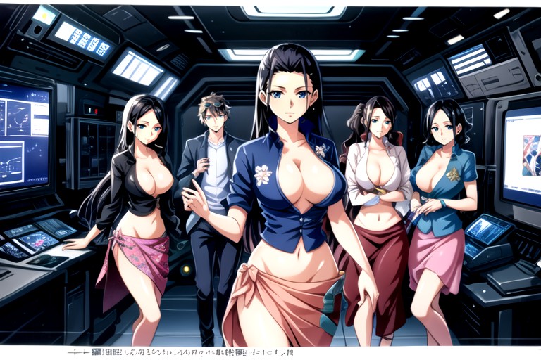 Nico Robin (one Piece), Buzzcut, Spaceship Shemale AI Porn