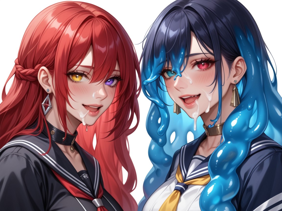 Covered By Cum, Sailor Uniform, Horny Hentai AI Porn
