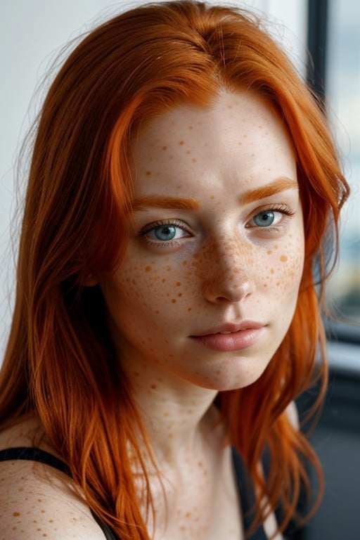 Muscular, Freckles, Ginger AI Porn