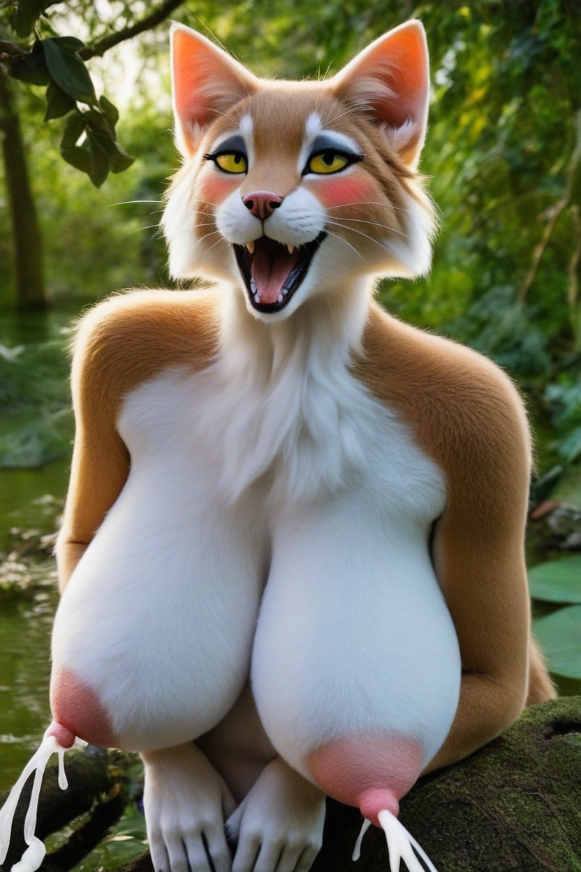 Orgasm, Hyper Realism, In The Wild Atmosphere Furry AI Porn