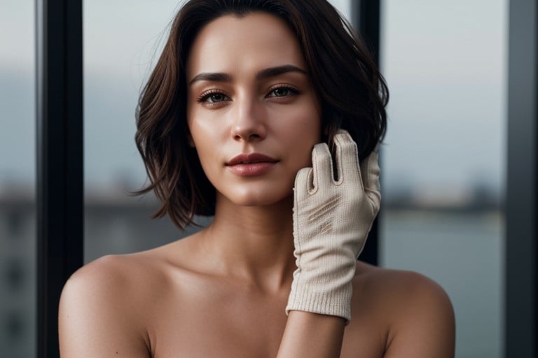 Nude, Fingerless Gloves, Mma Gloves AI Porn