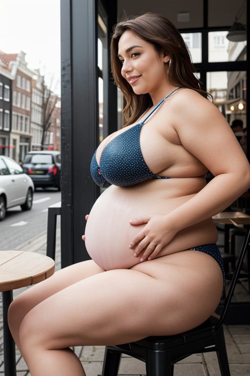 Massive Extremely Inflated Belly, Amsterdam, Extremely Pretty人妖AI色情