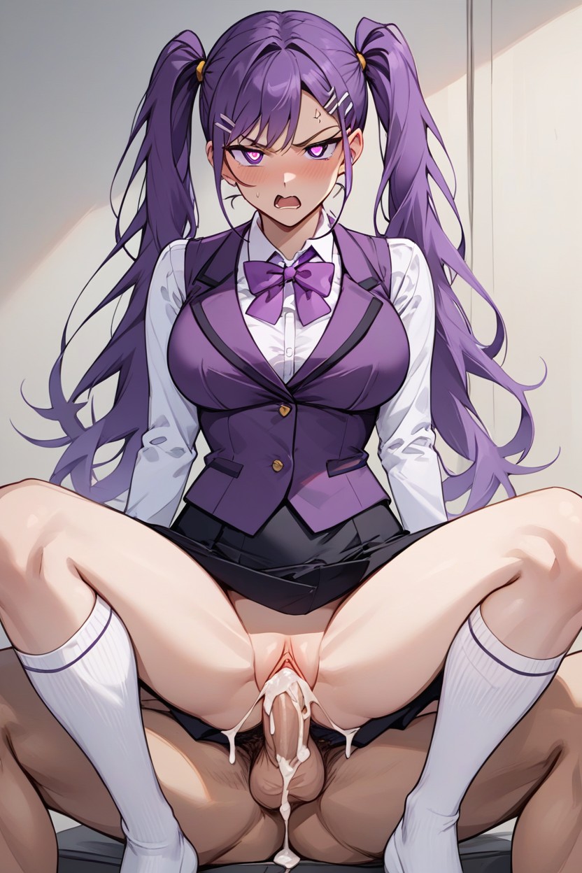 Twintails, 18, Hairclip Hentai AI Porn