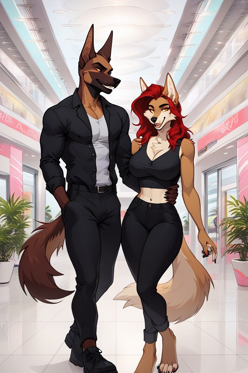 Dog, Buzzcut, Jackal Furry AI Porn