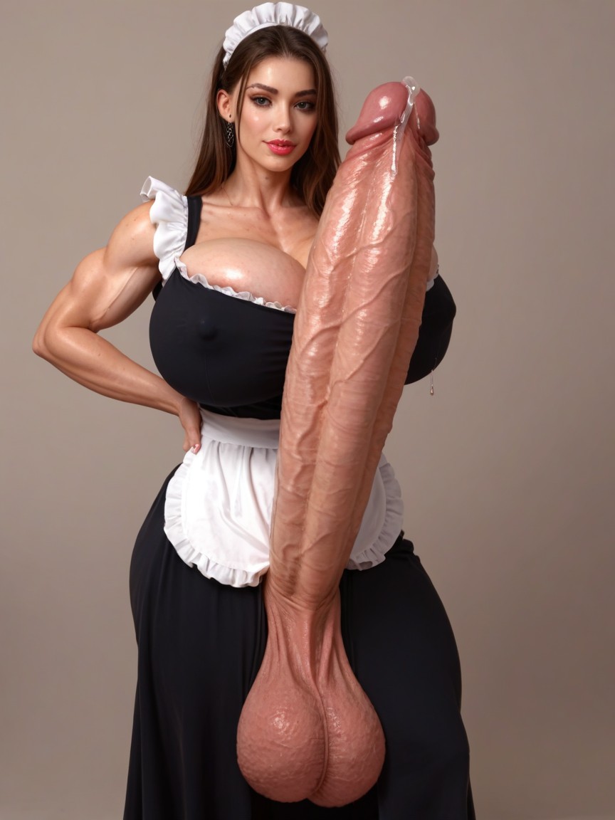 Gros Cul, Big Bubble Butt, Gigantic Penis Porno IA transsexuelle