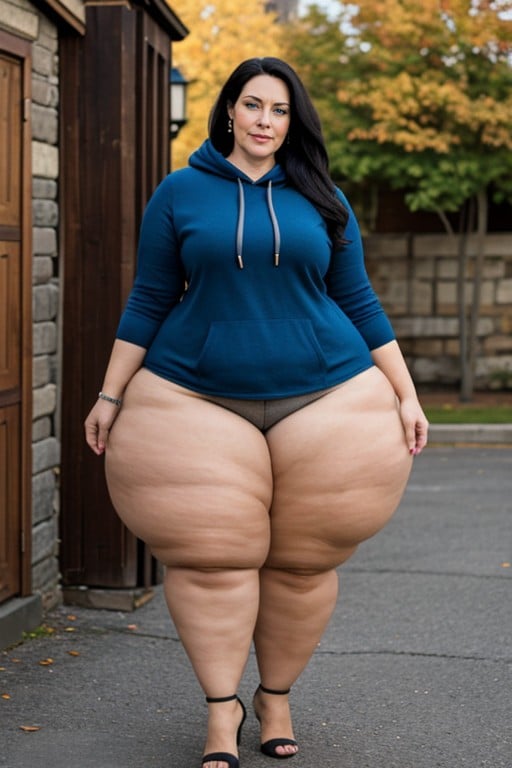 Woman, Huge Ass, Hyper Wide HipsPorno AI