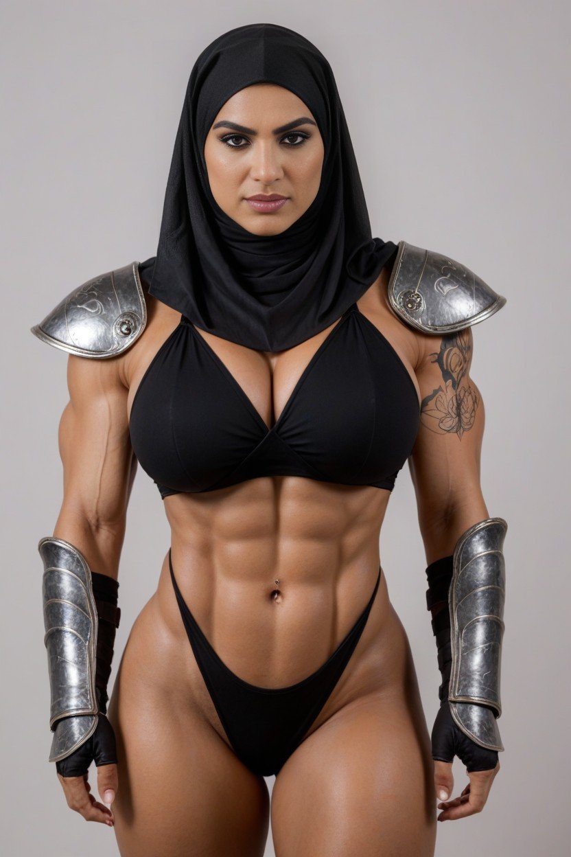 Arab Woman, 纹身, 阿拉伯人人妖AI色情