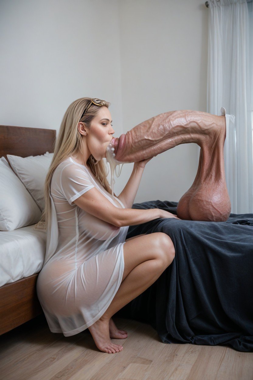 法國人, Huge Cock Veins, 側視圖人妖AI色情