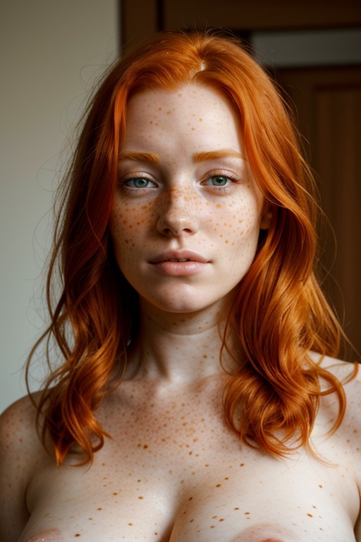 Ginger, Side View, Freckles Furry AI Porn