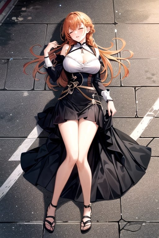 Lying On The Pavement, Sexy, 紅髮AI黃漫