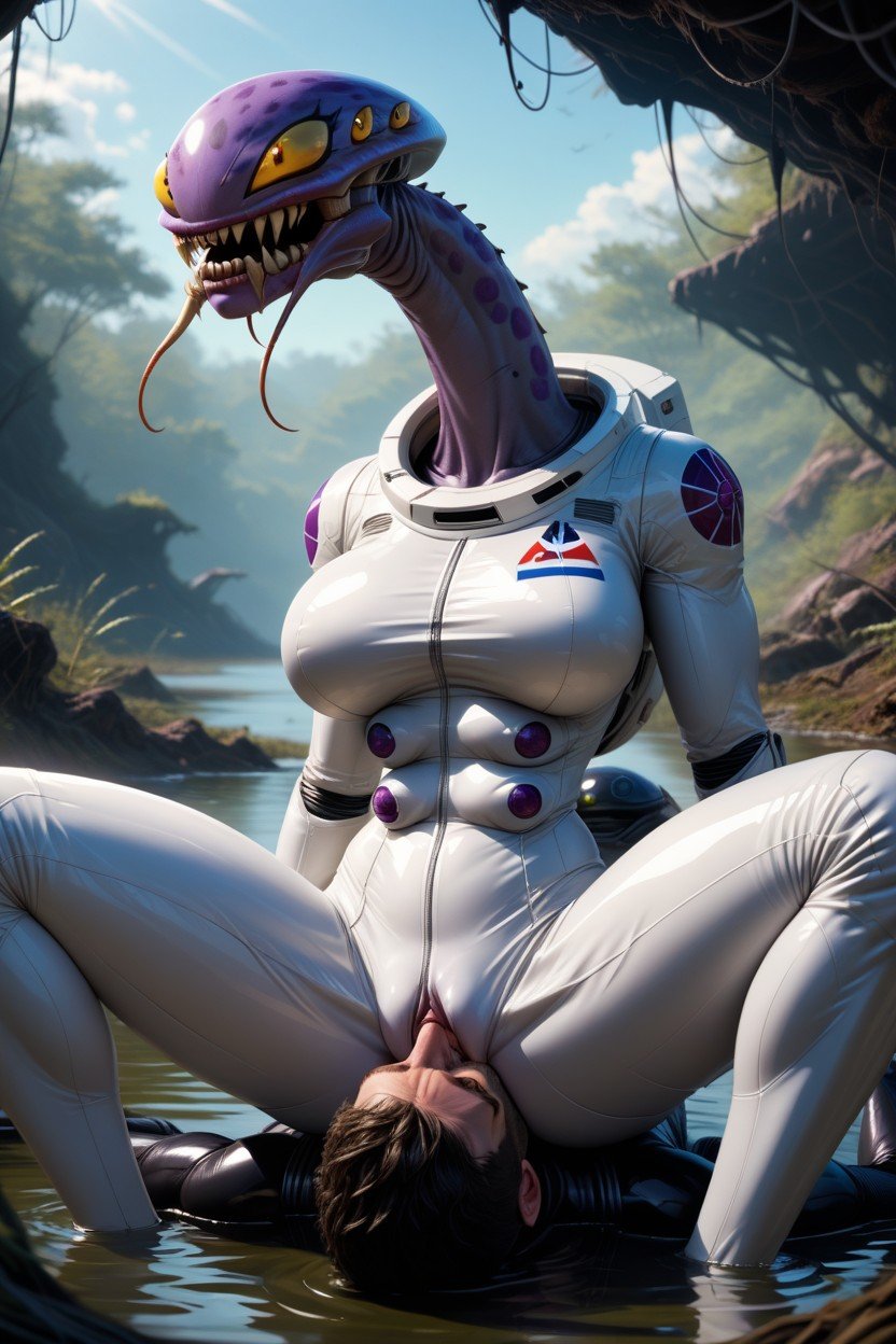 Traje Espacial, Massive Lips, Mandibles Pornografia de IA