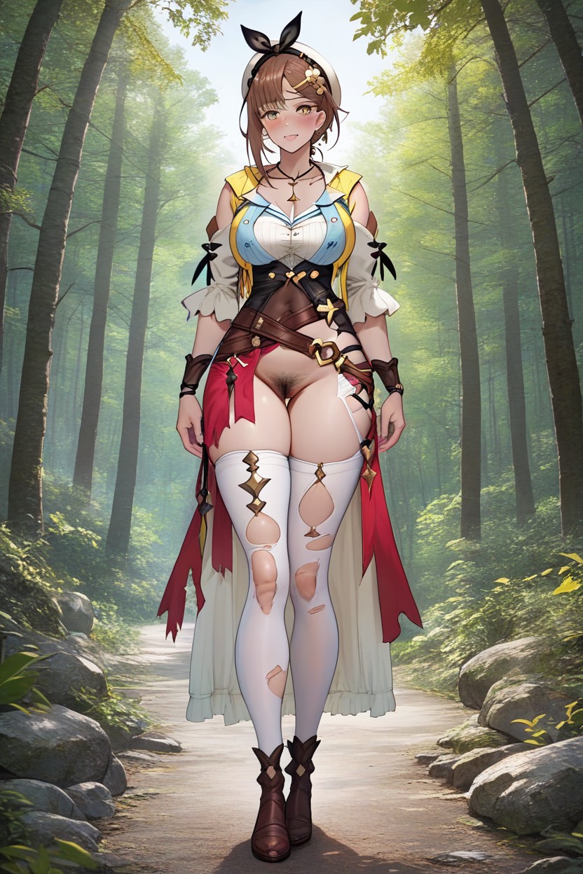 Forest, Big Eyes, Rounded Ass Hentai AI Porn