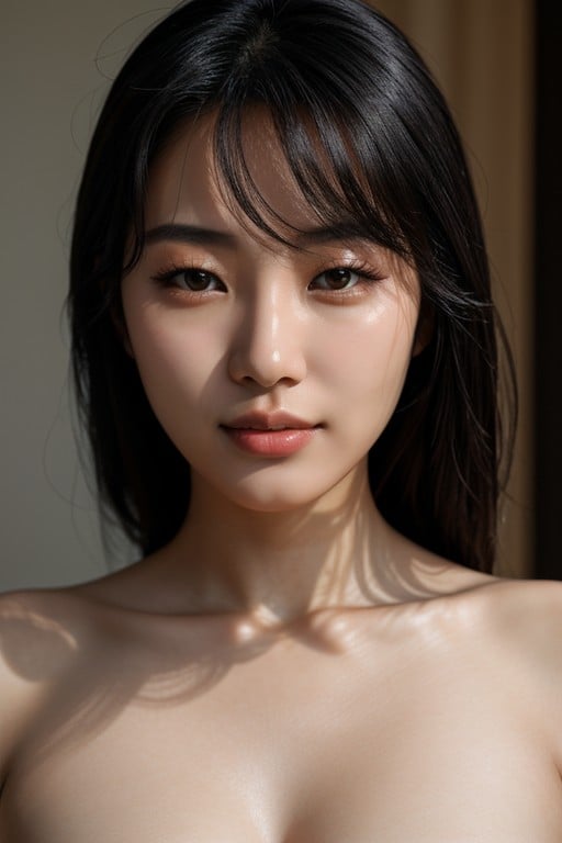 Korean, Soft Shadow, 20s AI Porn