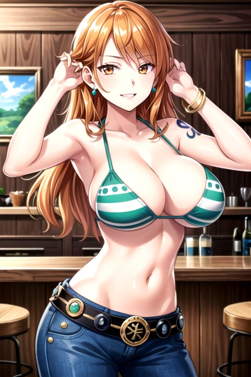 Nami (one Piece), Wink, Looking At Viewer AI Porn