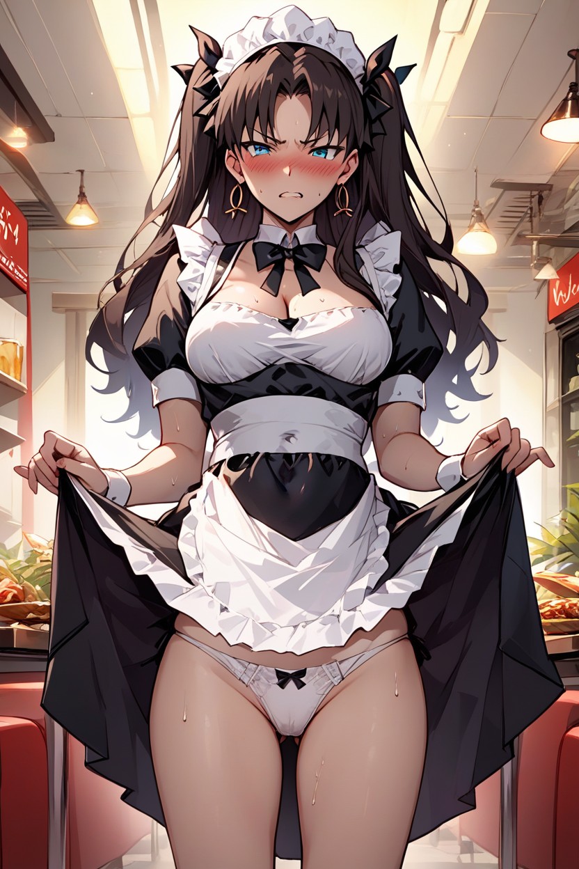 Angry, Standing, French Maid AI Porn