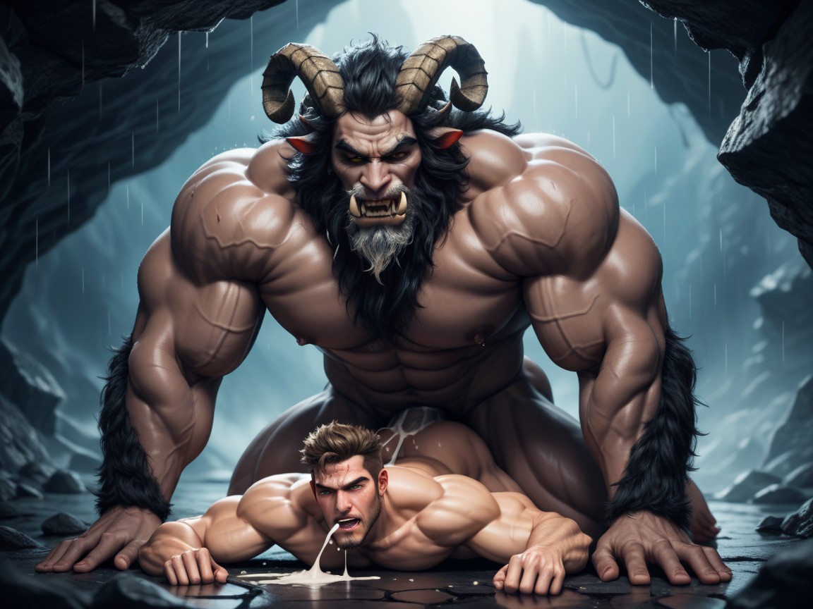 Nighttime, Rough Gay Anal Sex, Doggy Style AI Gay Porn