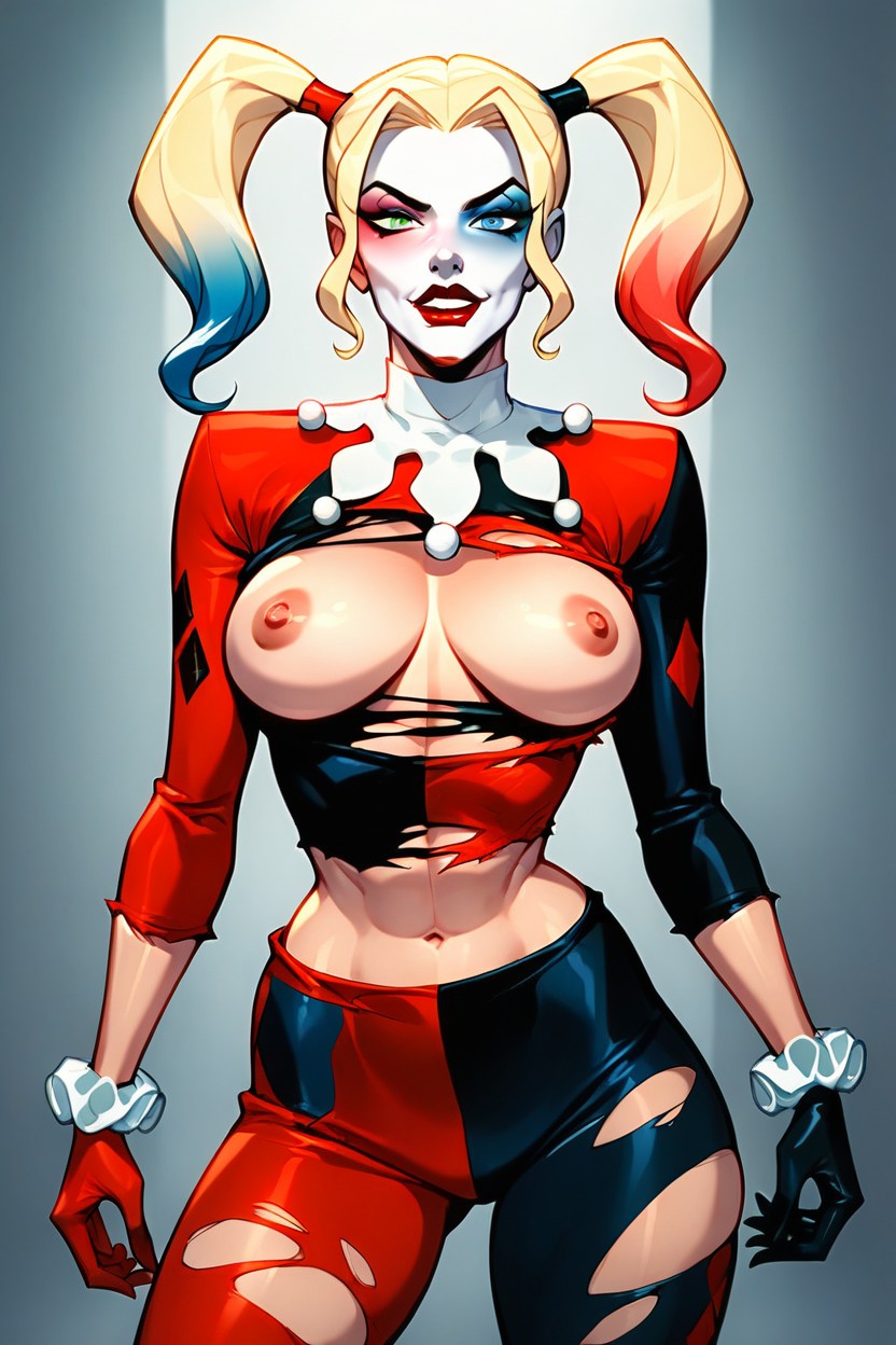 Ripped Top, Harley Quinnbatman The Animated Series, Looking At ViewerAI黄片